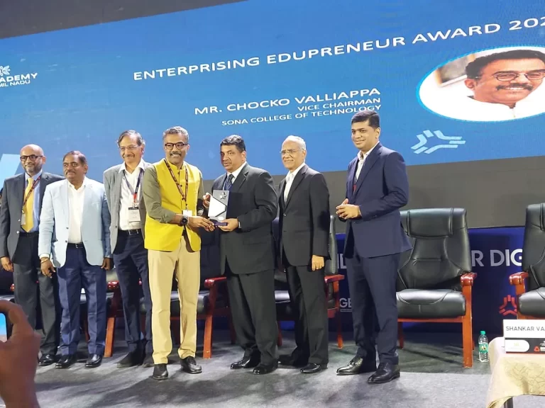 Mr. Chocko Valliappa receives Enterprising Edupreneur Award