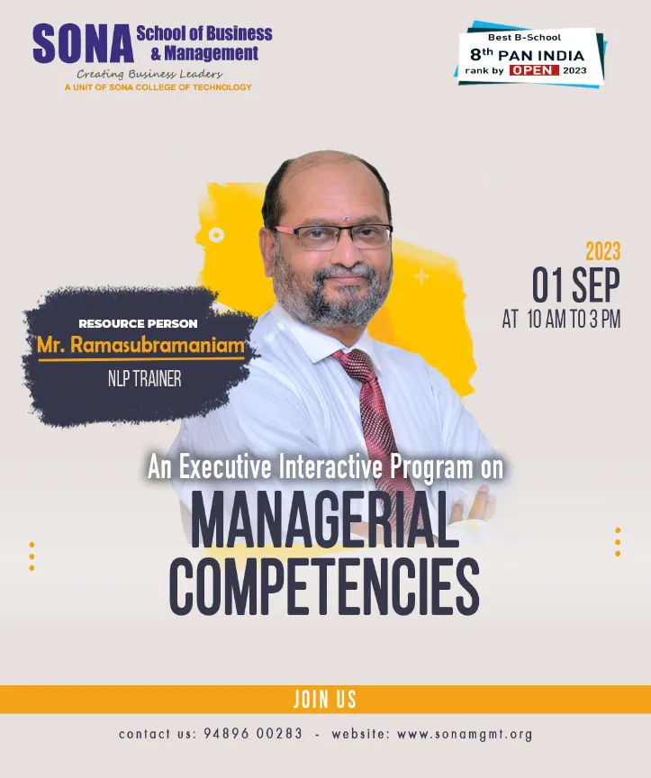 An Executive Interactive Program on MANAGERICAL COMPETENCIES
