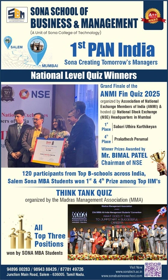 MBA Students Shine at National Business Quizzes: A Vision Driven by Leadership