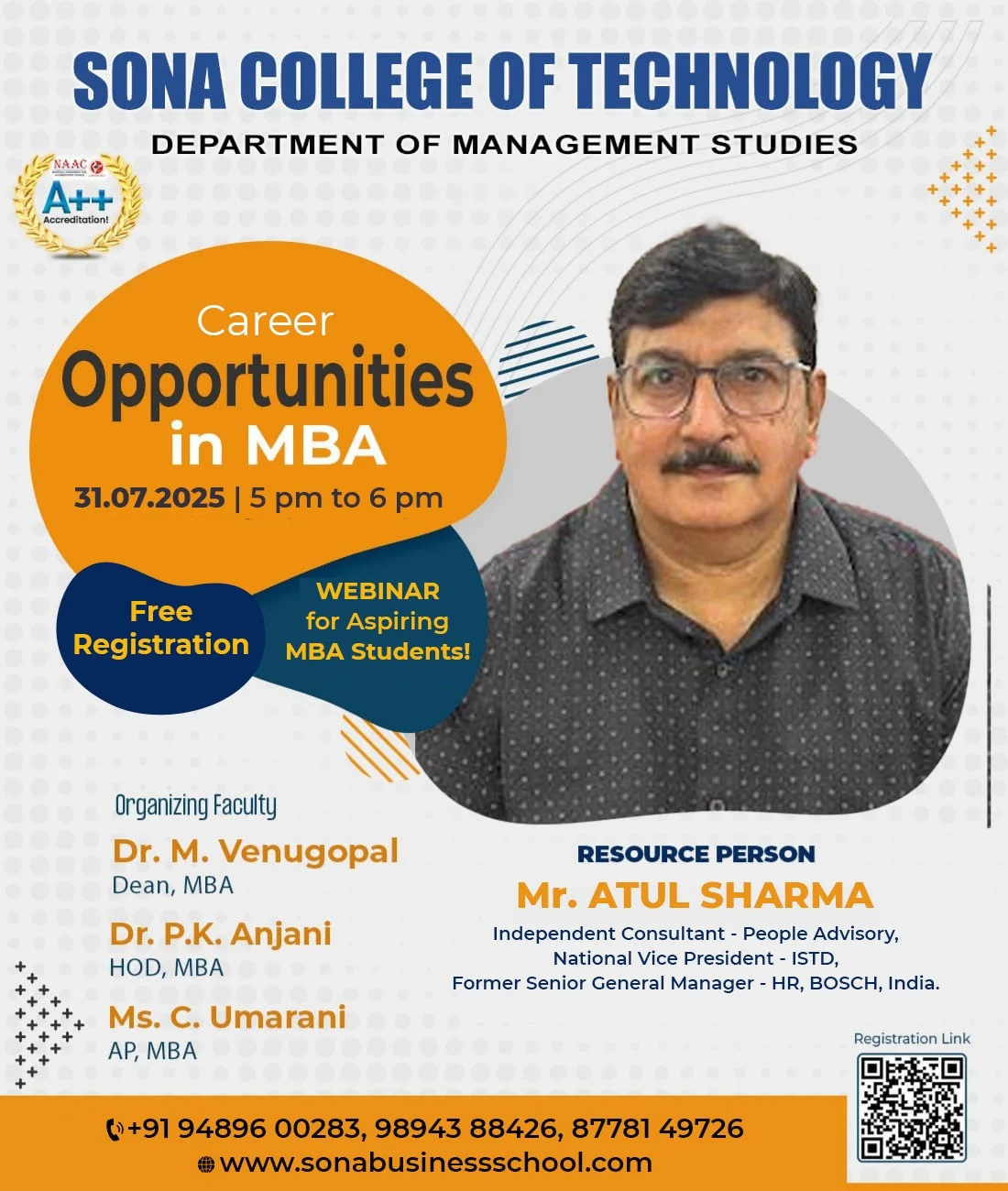 Career Opportunities in MBA - Free Webinar